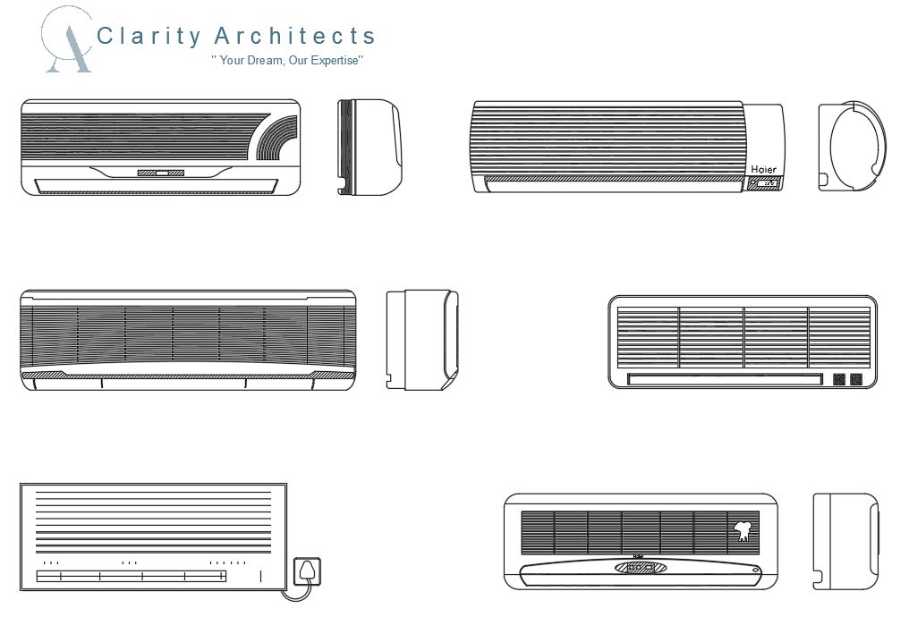 Air Conditioners CAD Blocks DWG 