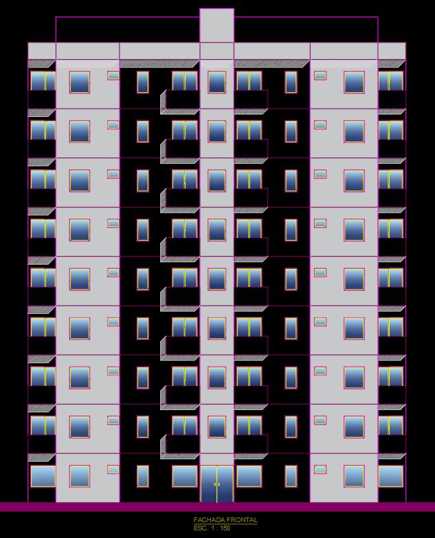 Apartment Plan, Elevation, Section, Structural & Furniture Layout Plan AutoCAD Drawings Free DWG