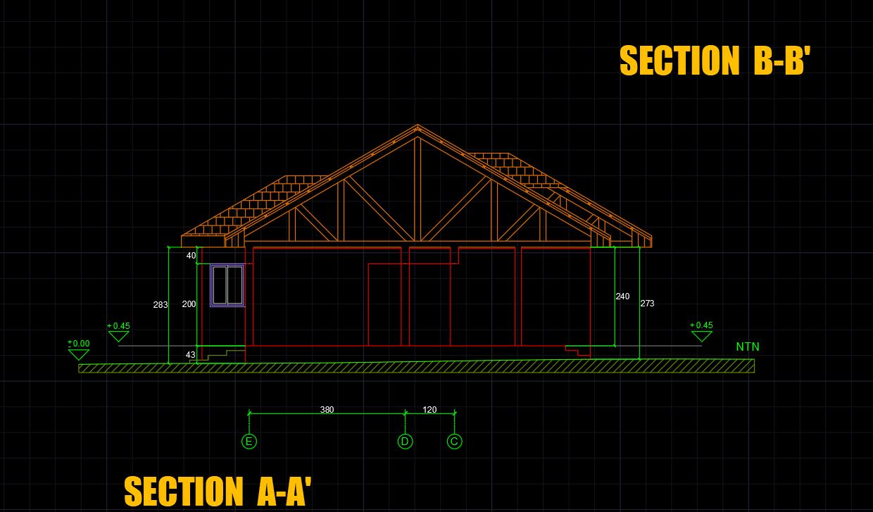 ARCHITECTURAL PLAN & Furniture Layout Plan CAD DWG Free