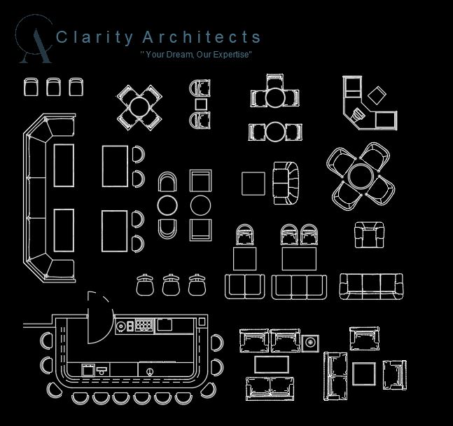 Furniture for Bar & Restaurant CAD Blocks DWG