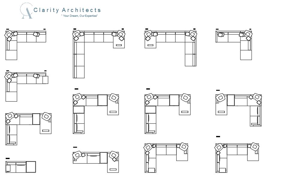 Corner Sofas CAD Blocks DWG – Free AutoCAD Sofa Plan Drawings