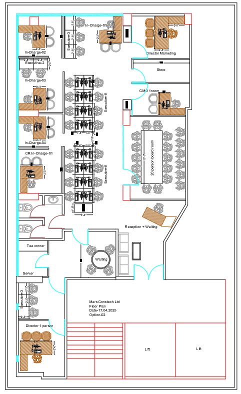 Corporate Office Furniture Layout Plan CAD Blocks – DWG, DXF