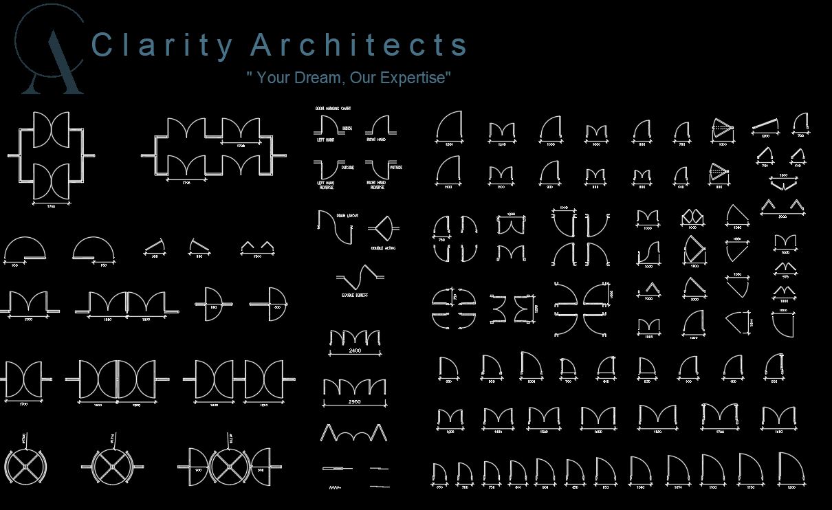 Doors Plan Free CAD Blocks DWG