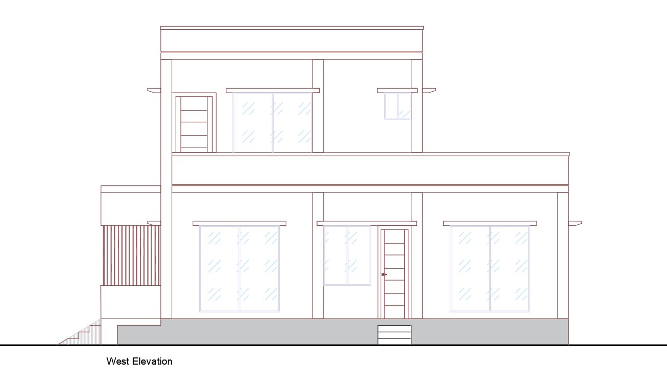 Duplex House Plan, Elevation & Section Design AutoCAD Drawing Free DWG
