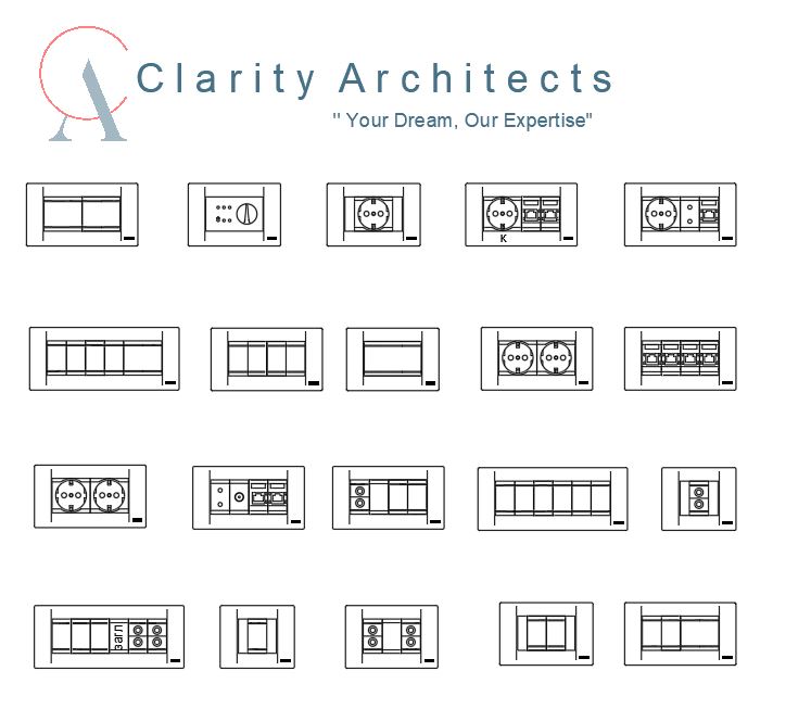 Sockets & Switches Free CAD Drawings – 2D Electrical DWG Blocks for AutoCAD