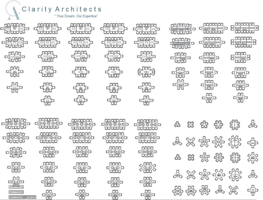 Conference Room Furniture CAD Blocks DWG – Free AutoCAD Conference Table Layouts