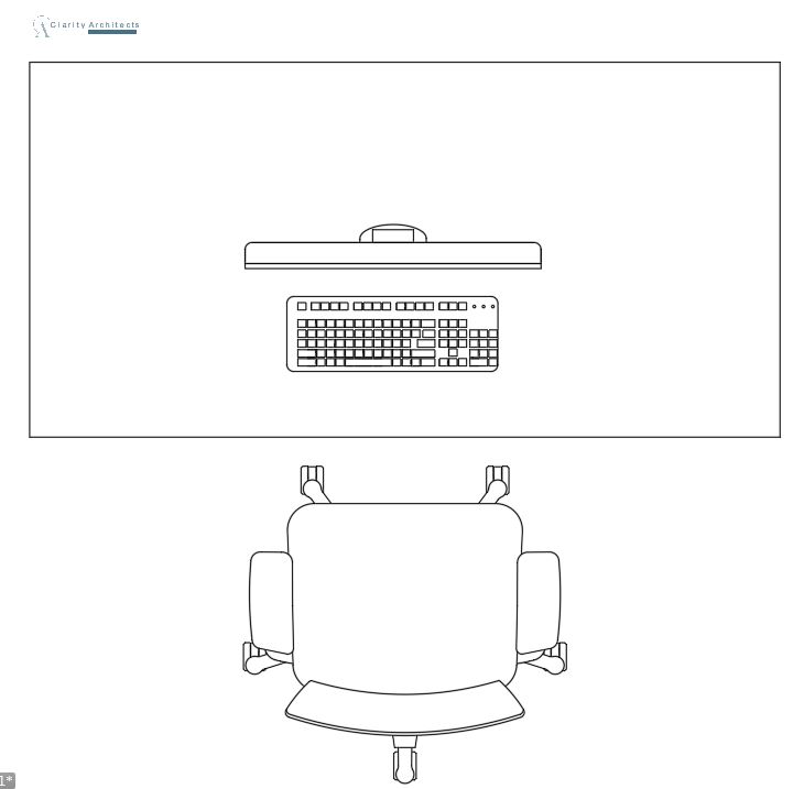 Free Office Desk Set-Up Top View CAD Block – DWG, DXF | Office Furniture AutoCAD Drawing