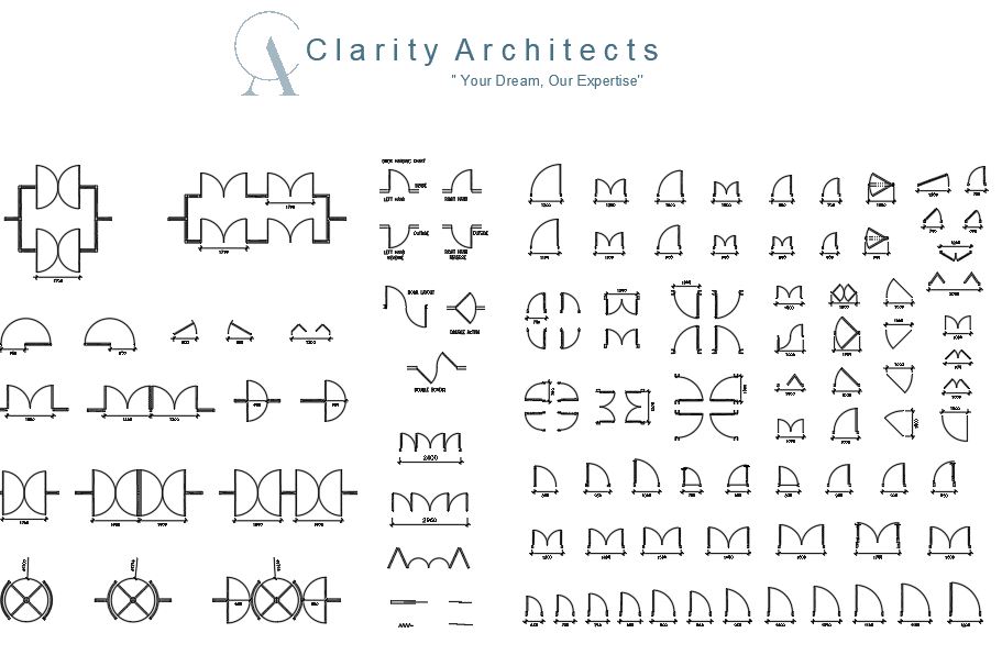 Doors Plan Free CAD Blocks Drawings DWG 
