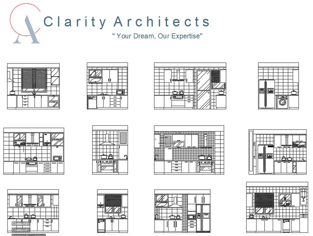 Kitchen Free CAD Drawings – Kitchen Furniture & Appliance CAD Blocks (DWG)