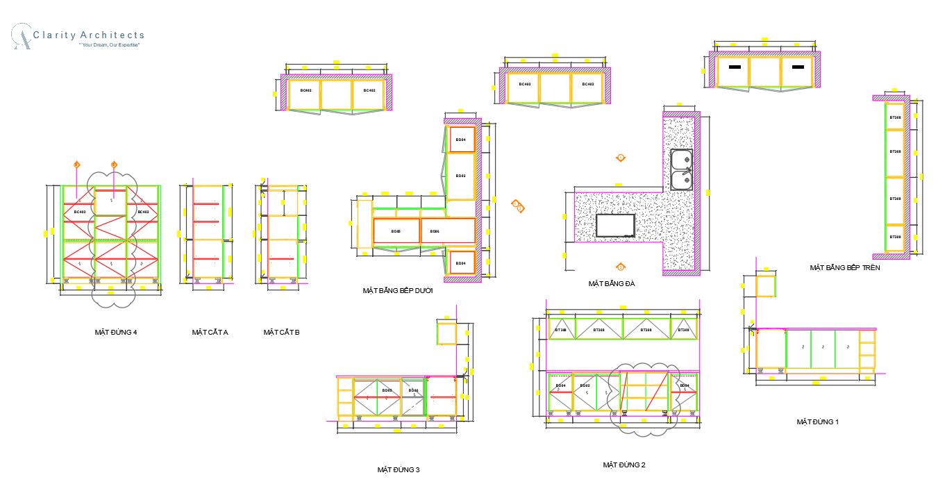 Home Kitchen Cabinets CAD Blocks DWG, DXF – Modern Modular Kitchen Design Drawings