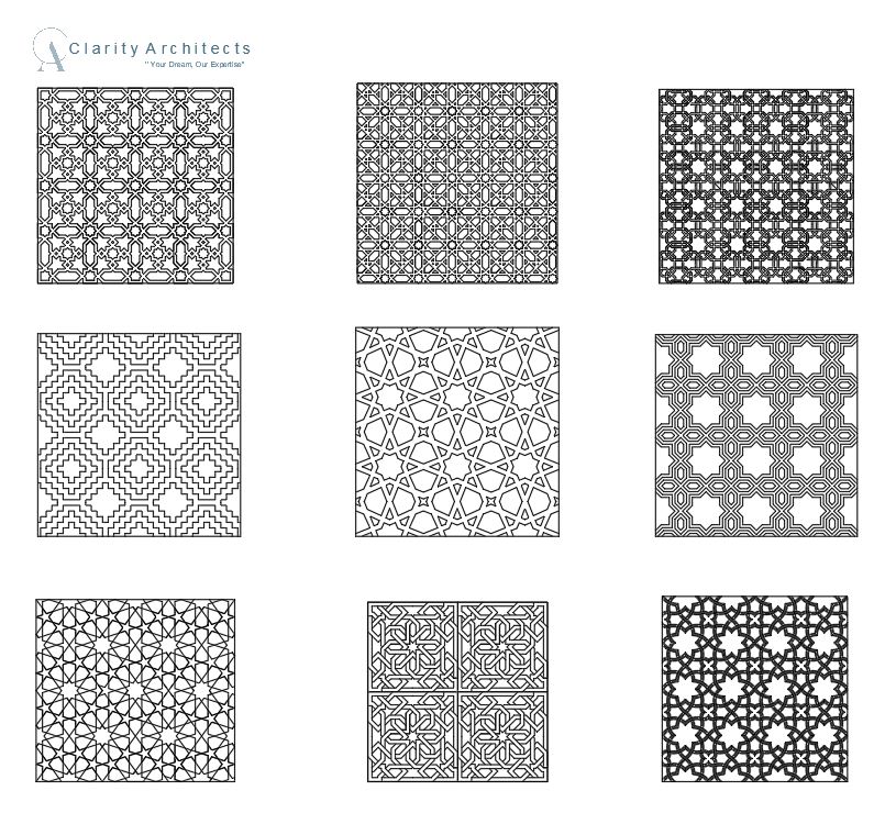 Islamic Decorative Patterns Free AutoCAD Drawings DWG