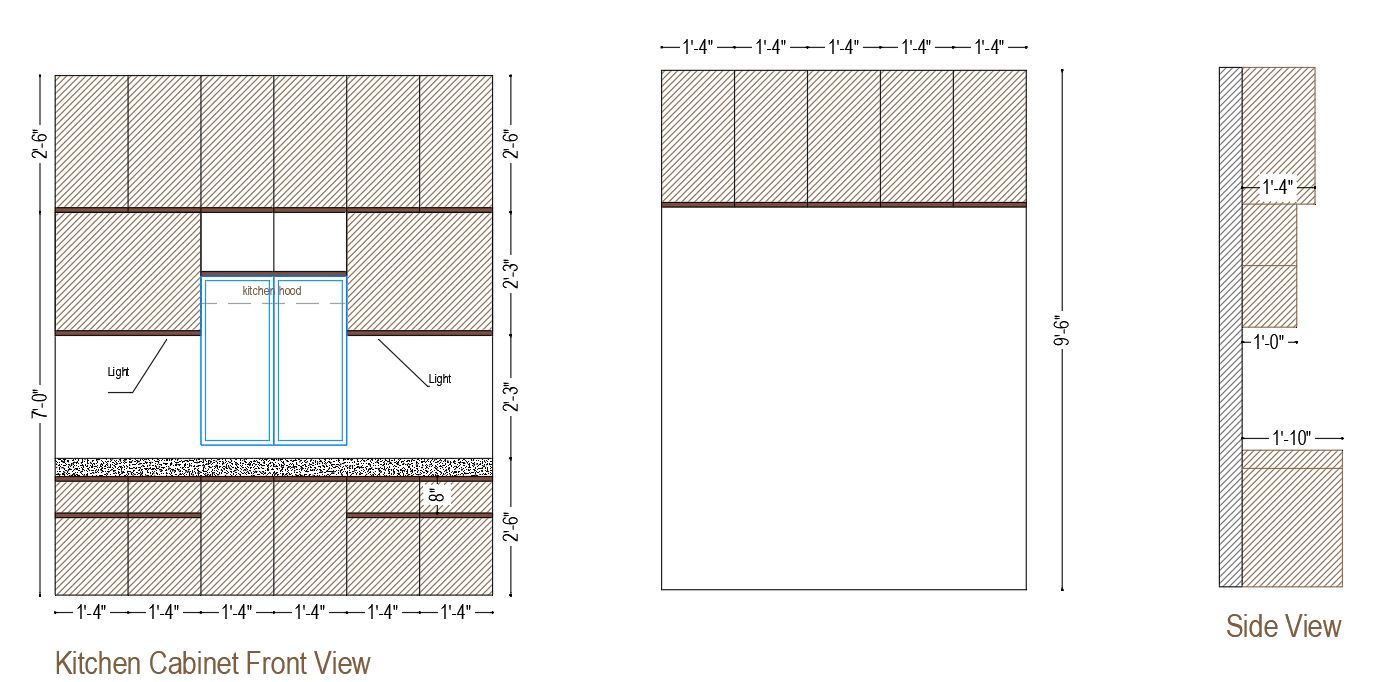 Kitchen Cabinet Working Design CAD Blocks – DWG, DXF