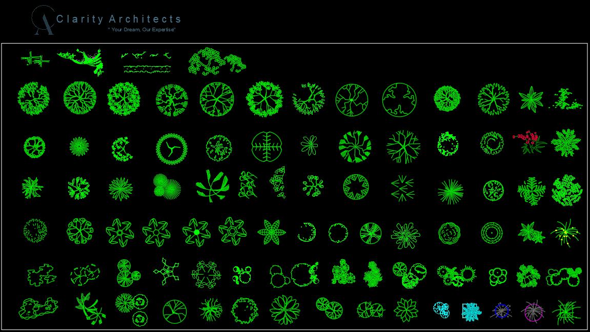 Landscape Trees, Planter CAD Blocks DWG, DXF | Free AutoCAD Landscaping Drawings