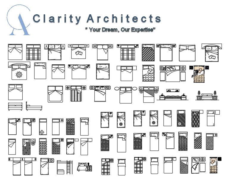 Modern Beds CAD Blocks Collection – Free DWG & DXF Bed Design Download for Interior Projects