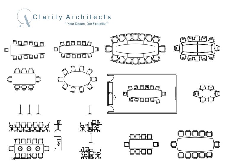 Modern Meeting Table CAD Blocks Free AutoCAD Drawings – DWG & DXF Collection