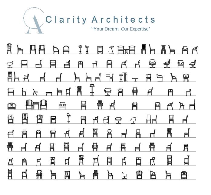 Chairs Free CAD Drawings – Modern, Office & Bar Stool DWG Blocks