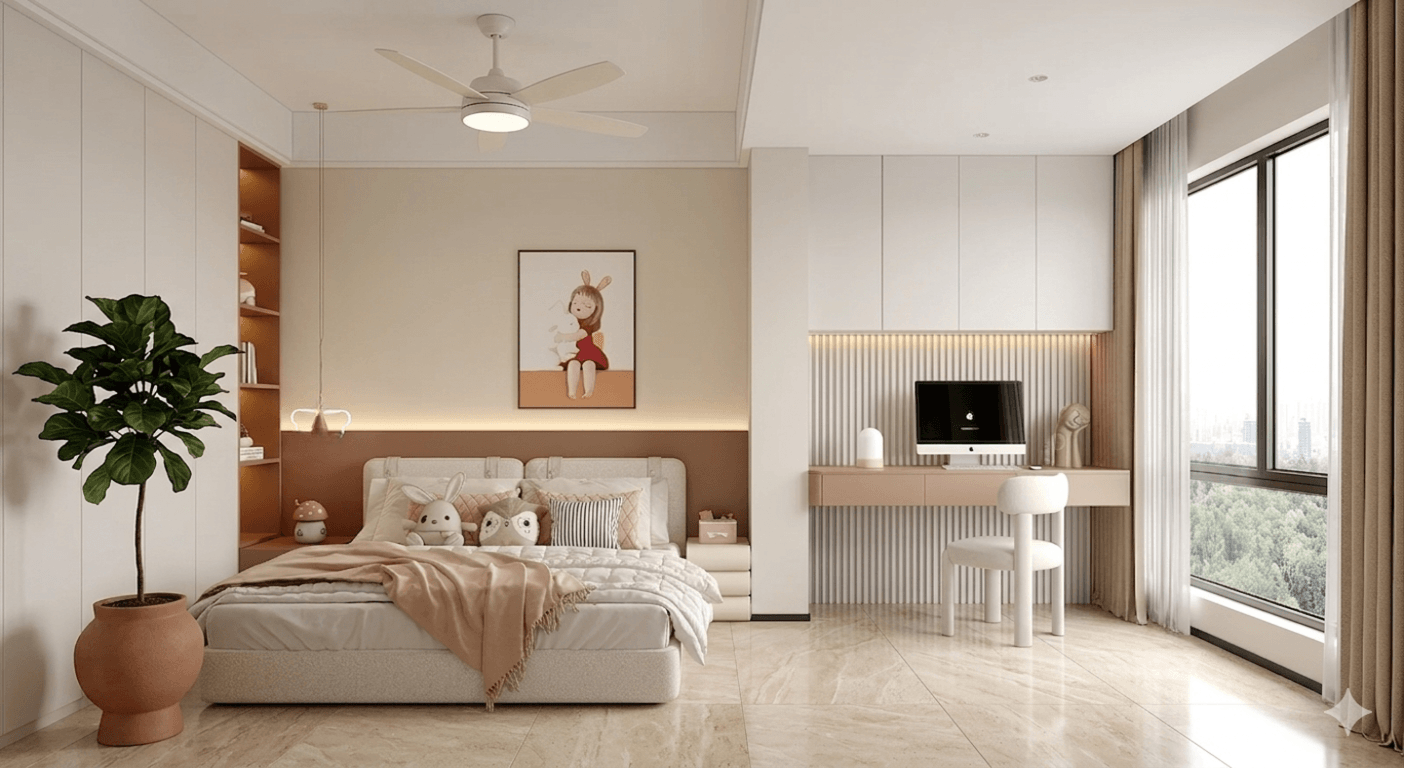 Modern Child Bedroom Design 3D Model