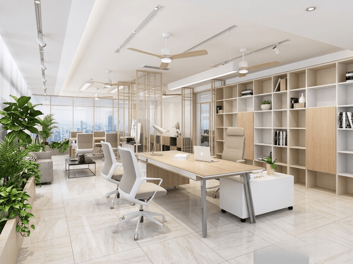 Modern Office Design 3D Model – Luxury Corporate Office Interior Scene Free 