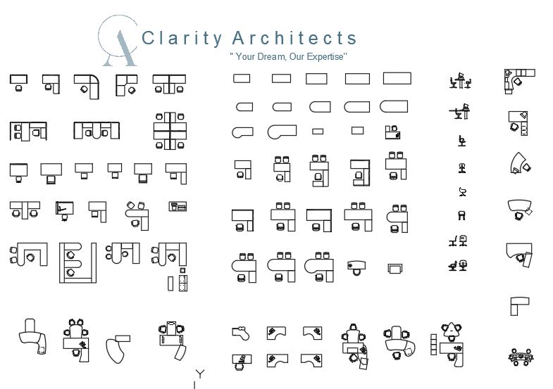 Office Furniture Free CAD Drawings Blocks DWG 