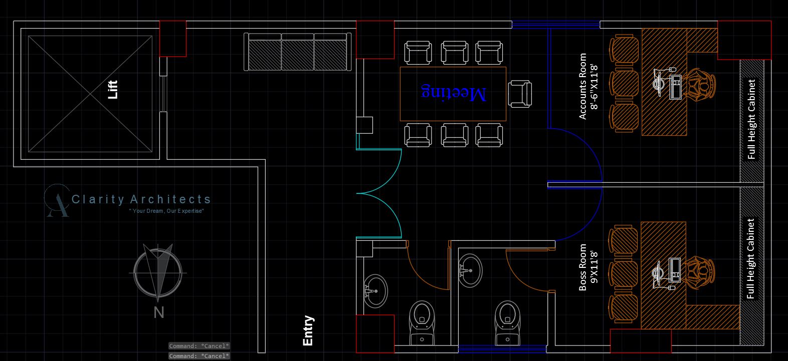 Office Layout Plan Free CAD Blocks DWG 