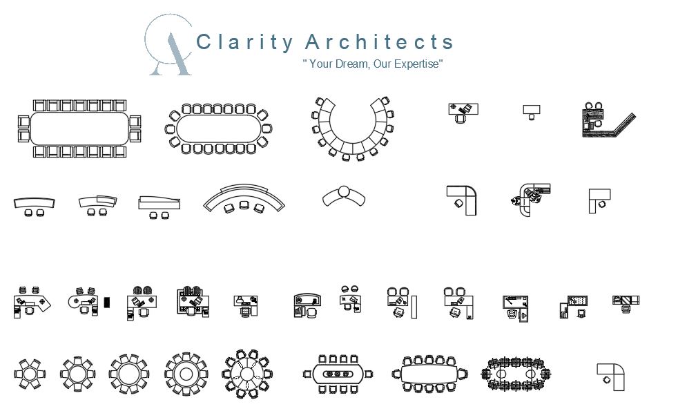 Office Desks Free CAD Drawings Blocks DWG for AutoCAD