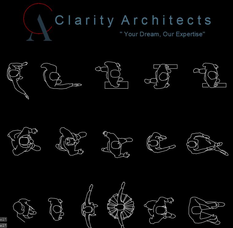 People in Plan Free CAD Drawings DWG | Human CAD Blocks AutoCAD 2007