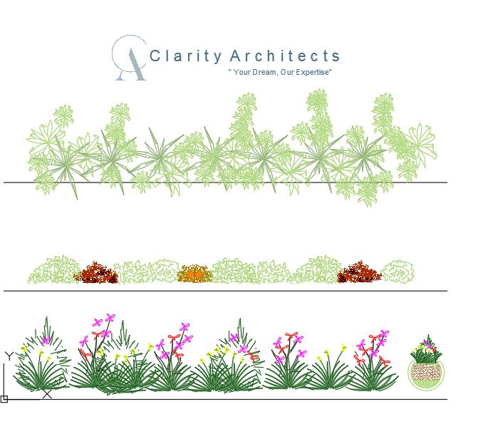 Plants Free CAD Blocks Drawings – Flowers and Shrubs DWG for AutoCAD