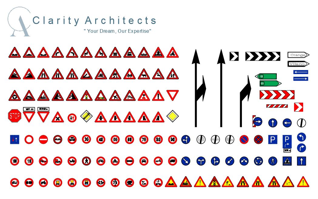 Road Signs CAD Blocks Free AutoCAD Drawings – DWG & DXF Files