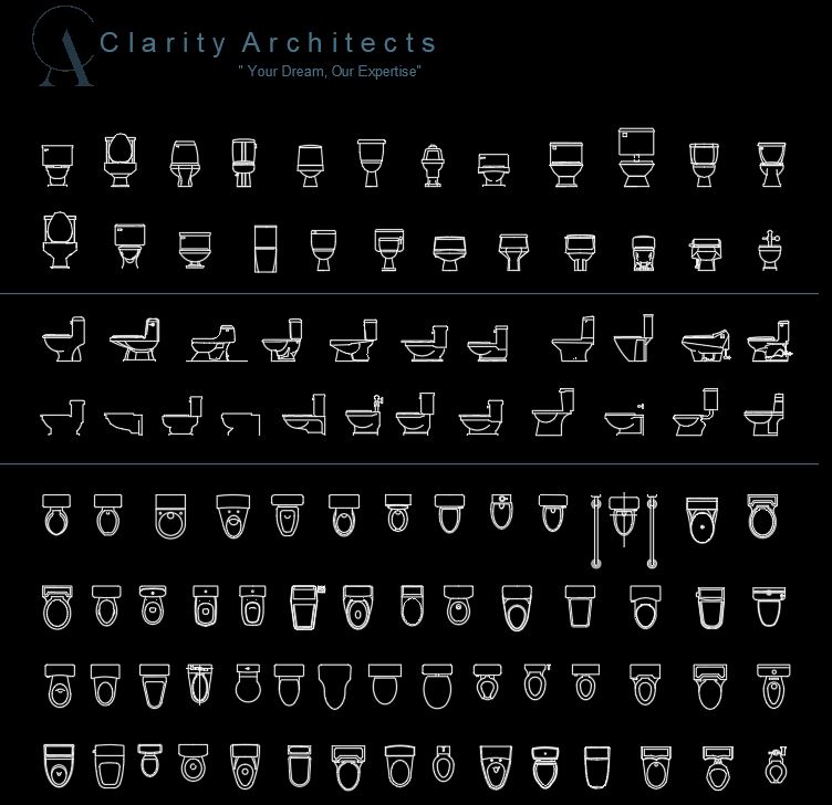 Toilet CAD Blocks DWG – Free WC AutoCAD Drawings for Bathroom Design