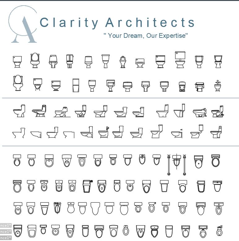 Toilets cad blocks Drawings – Toilet CAD Blocks DWG for AutoCAD