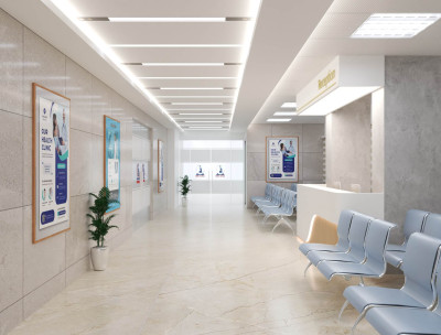 Modern Hospital 2nd Floor Design – 3D Visualization & Free 3ds Max Model