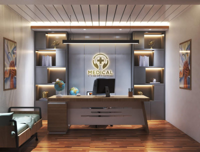 Modern Hospital Chamber 3D Model Free  – 3ds Max