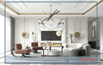 Modern Living Room Interior Design - 3ds Max