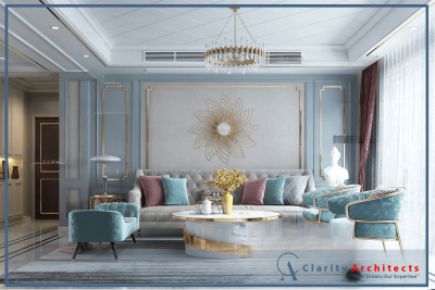 Living Room 3D Interior Scene – American Style