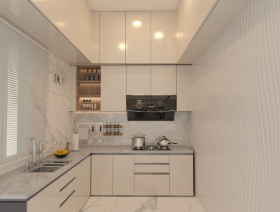 Modern Kitchen Interior Design | 3D Model & V-Ray Render
